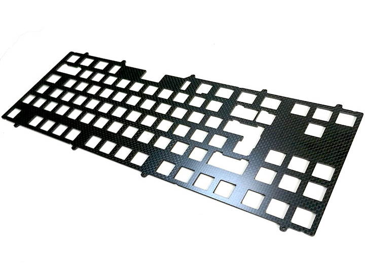 Promoción de fábrica Diseño personalizado Adornos de fibra de carbono CNC Fibra de carbono Placa de teclado de fibra de carbono1