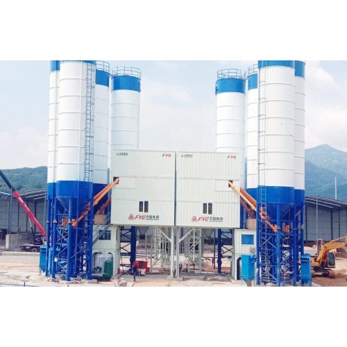 FYG Modular HZS 90 Mixing Plant يدعم بناء Wuhe Expressway