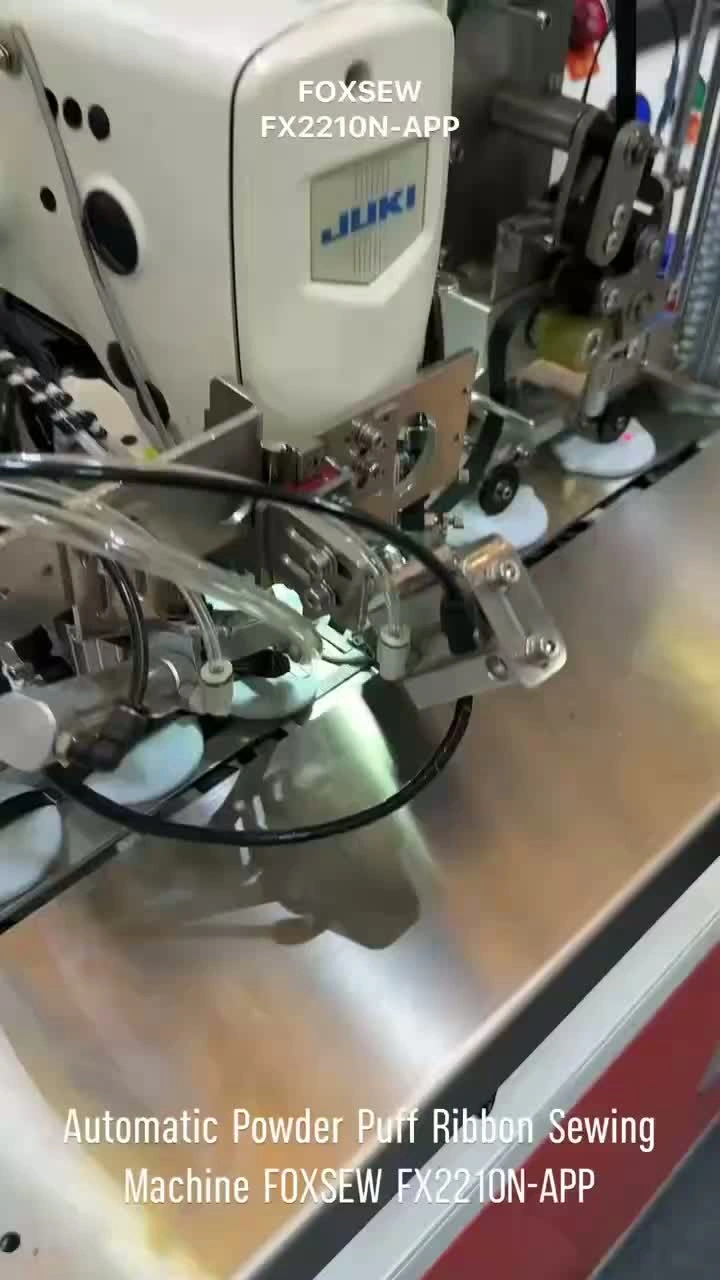 Powder Sewing Machine Automatic Powder Puff Ribbon Sewing Machine FX2210N-APP Manufacturer in ...