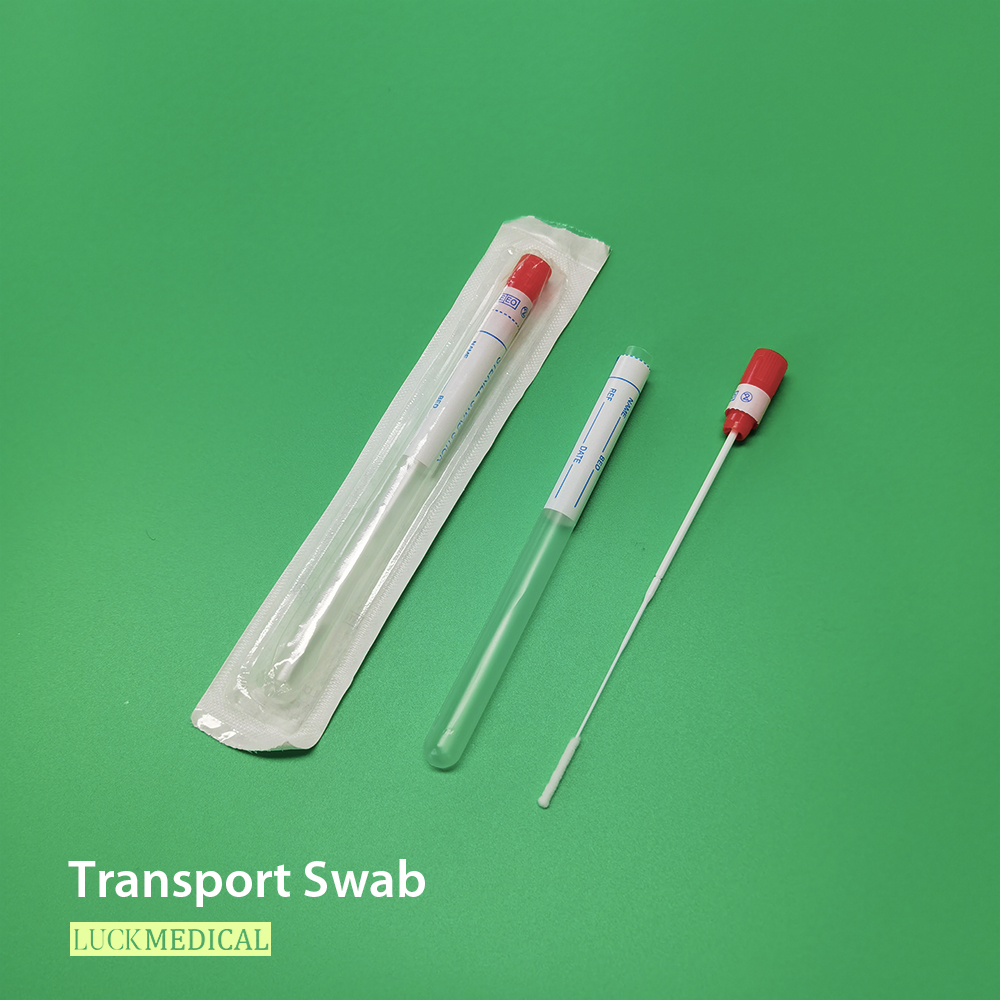 Type C Transport Swab With Plastic Stick Flock Tip Nasal Use06