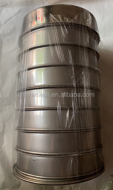 4 8 12 16 20 inch diameter 304 316 Stainless steel sieve mesh/round type test sieve/laboratory filter test sieve