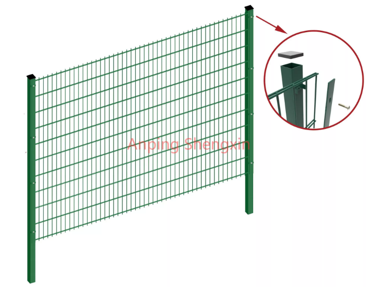 double wire fence drawing