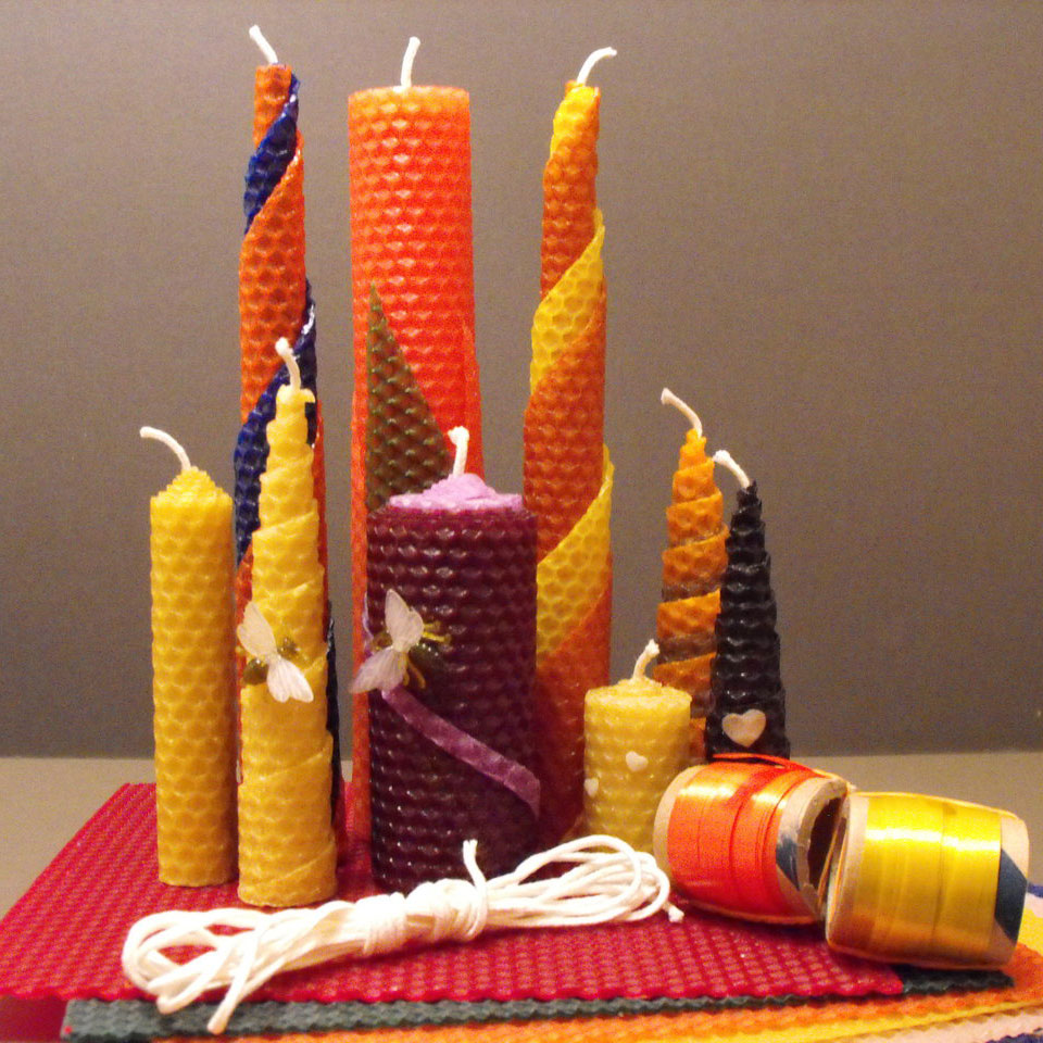 5 Ways to Make Rolled Beeswax Candles