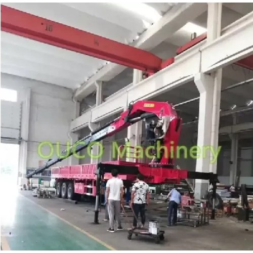 OUCO Machinery Weekly Delivery of Own Designed and Manufactured Truck Mounted Crane