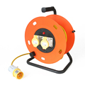 2-Gang 25/50m 110V CEE Industrial Cable Reel with CEE Plug IP44 16A 3*1.5/2.5mm1