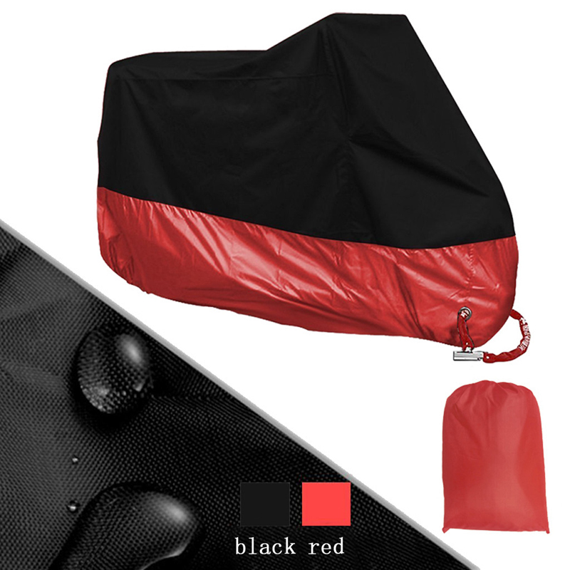 125cc Motorcykelproof Snow Rain Dirt Custom Made Cool Red Motorcycle Protective Cover