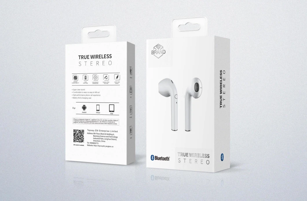 American Style True Wireless Bluetooth on-Ear Earbuds Lighting Charging