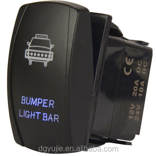 24V backlit LED ROCLUMINATINATINATE ROCKER ON-OFF SWITCH CARLING 20A 12V Car Boat Boat Switches Auto Switches 1