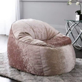 Top -Qualität einfache moderne minimalistische Velvet Komfort Freizeit Stoff Liege Wohnzimmer Lounge Bohnenbeutel Stuhl11