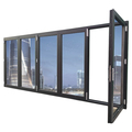 Pintu Bi Panel Besar Bi Pintu, Sudut Berayun Glazing Glazing Kaca Patio Bifold Bifold Doors1