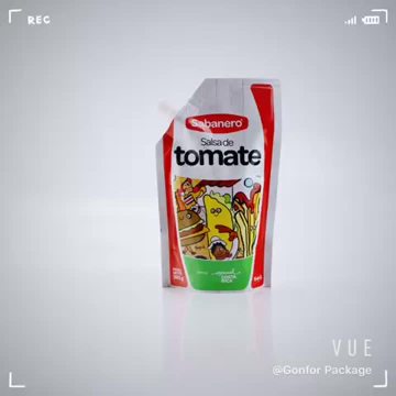 custom printed tomato spout pouch