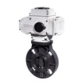Electric Actuated 110mm PVC/UPVC Flange Type Butterfly Valve for Water Systems1