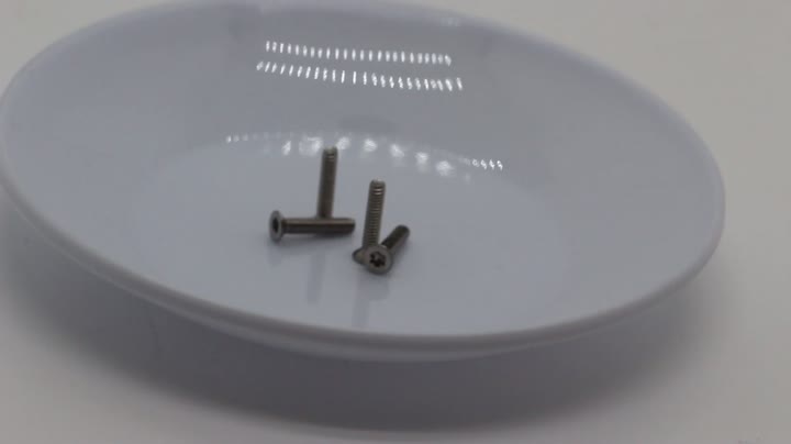 GB2673 M2*10 SUS 304 whitewashed countersunk head hexalobular slot machine screw