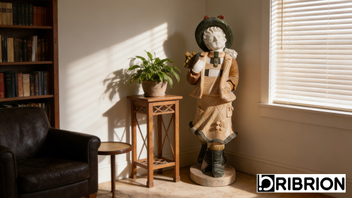 Bring Bribrion’s Garden Statuary Indoors: SOY, the Ready to Ship Marble Figure for Living Rooms, Libraries & Galleries