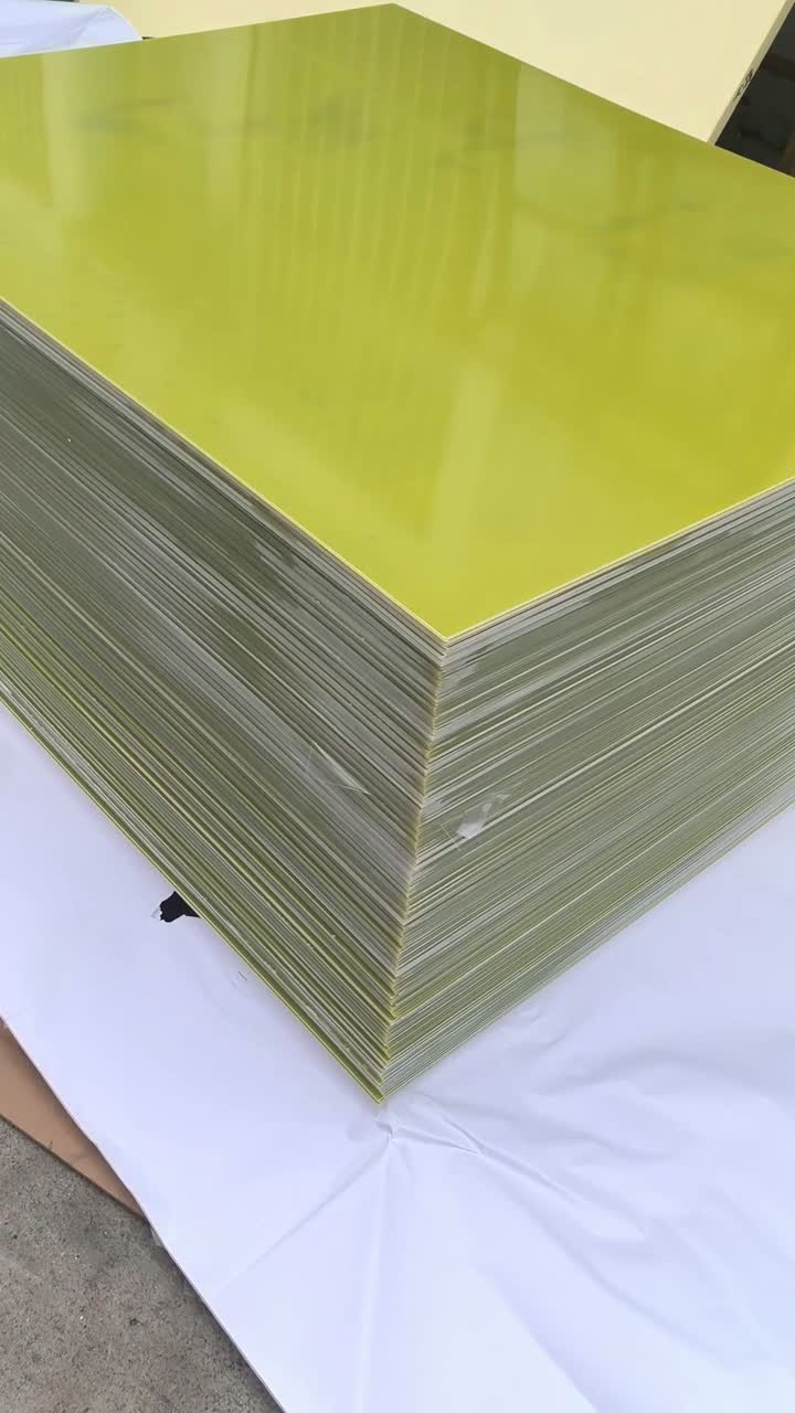 Jaallaha FR4 Xaashida Dahaarka Korontada Tayada Sare ee PCB Warshada Epoxy Glass Fiber Laminate Qalabka Fasalka Warshadaha oo leh Cabir Gaar ah
