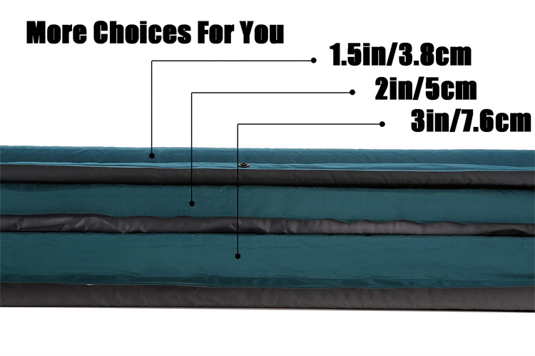 sammenleggbar oppblåsbar luftmadrass Camping Sleeping Mat Pad Bed Colchones Inflables Airbed Air Mat med innebygd pumpe