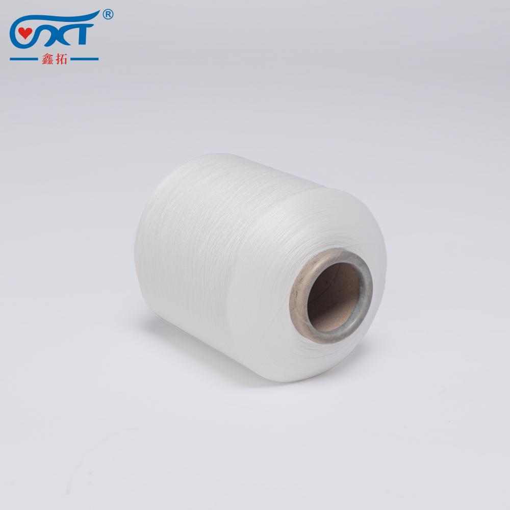 Spandex covered yarn white 30/100 polyester yarn covered spandex yarn SCY