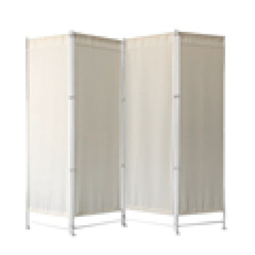 Оптовая продажа настраиваемой непрозрачной ткани, 4-панельная белая перегородка, складной экран1