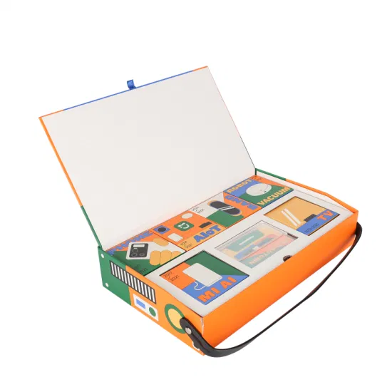 Gift de stockage d'emballage personnalisé Rectangle vert Musical Draw Cardboard Paper Pliage Box1