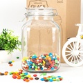 Hot Selling Large Capacity  Candy Glass Jar Home Food Storage Jar With  Glass Lid1