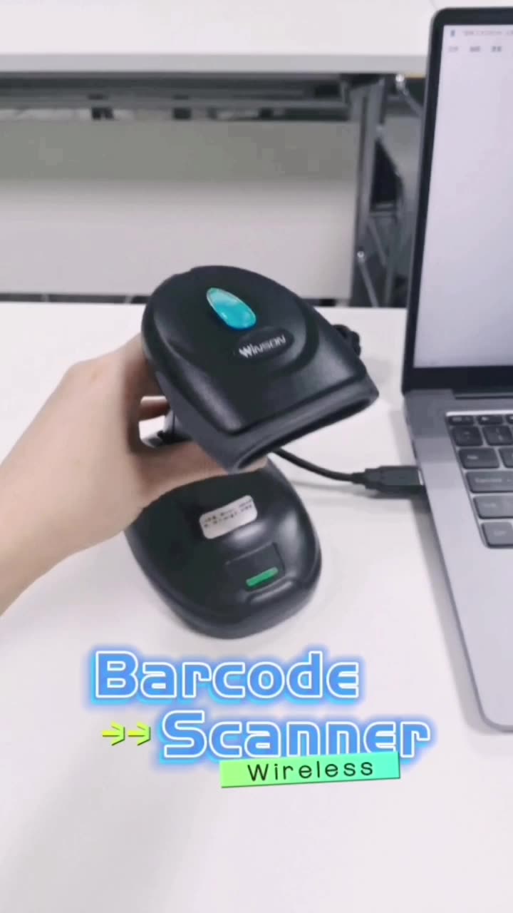 Scanner de codes à barres portable sans fil 1D BT pour le paiement mobile1