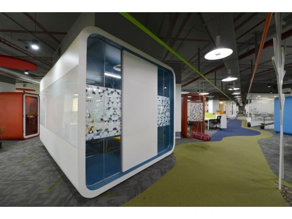 Professional office coat hanger installation in modern workspace environment