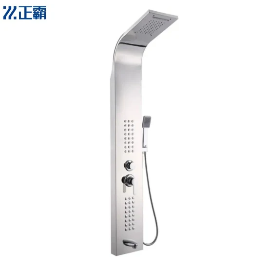 8083 Modern Wall Mount Polished 304 Stainless Steel Bathroom Shower Panel1
