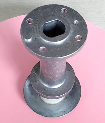 The subassembly of aluminum die casting and plastic parts-12IN FEED ASSEMBLY JDS