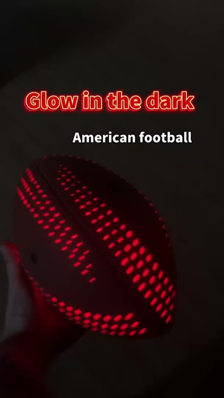 Leather best glow light up football 