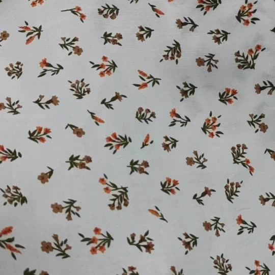 Stocklot plain pattern challis100% viscose printed rayon fabric for women's dress1