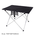 Portable Lightweight Camping Picnic Table with Oxford Cloth Top and Aluminum Frame - Comes with Outer Bag1