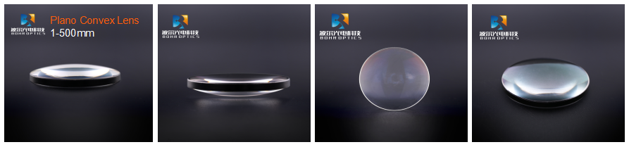 Προσαρμοσμένο D60mm Fused Silica Plano Conves Lens, Προσαρμοσμένοι Οπτικοί Γυαλί Σφαίρες Φακοί