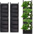 Sacos de plantio de parede 7 Placote Plantador de parede Plantador Sacos cultivados vertical Sacos de planta vertical Plantador de parede de jardim para quintal Gar1