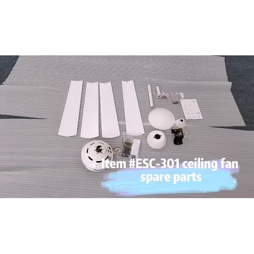 Decorative white blades ceiling fans