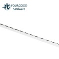 Chrome Metal Single Hole Hanging Pillar - Slotted Channel Search1