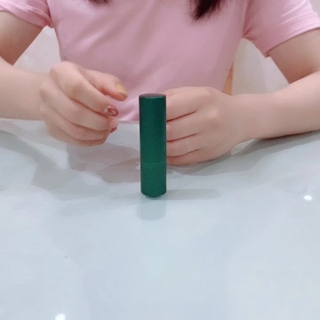 Aluminum green luxury empty magnetic lipstick tube