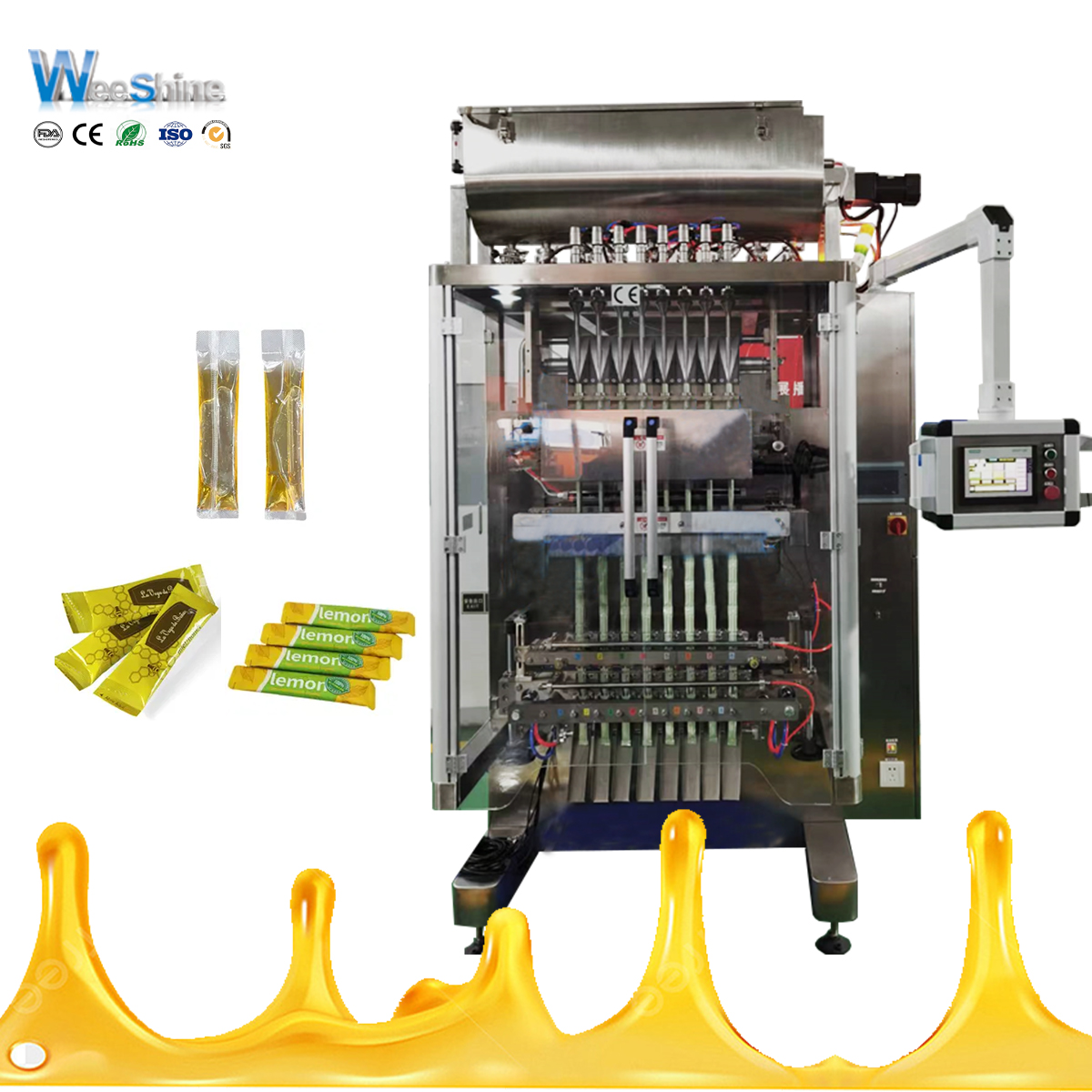 Máquina de embalagem de várias linhas