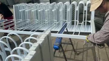 Highway fence for road