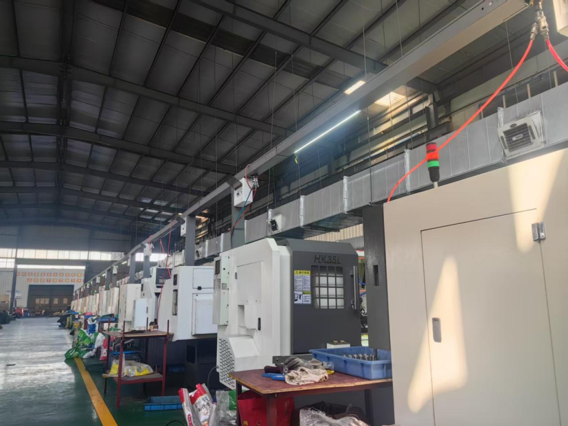 Pictures of the company's factory workshop