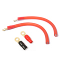 0 Gauge Red Amplifier Power/Ground Wire 1/0 Ga Amp Cable Terminal for DIY Audio Modification1