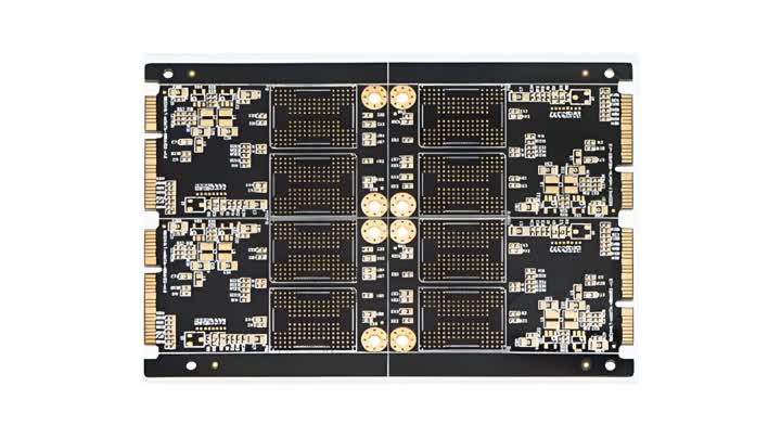 PCB de agujeros ciego de dedo dorado