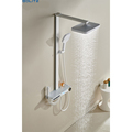 Intelligent Wall-Mounted 7-Color LED Shower Mixer Faucet - Gun Grey Brass Finish1