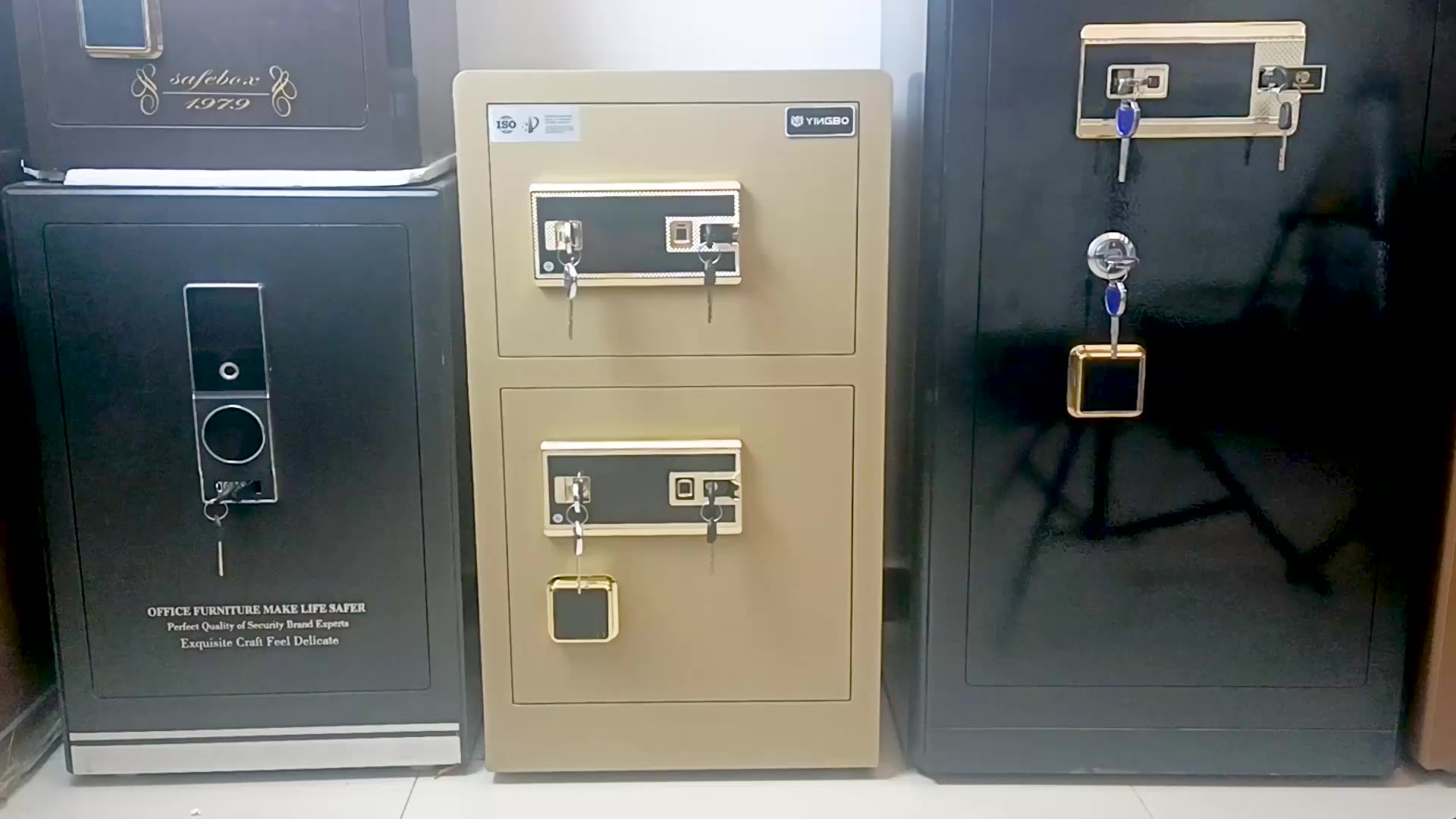 Yingbo big safes large size fingerprint lock safe box1