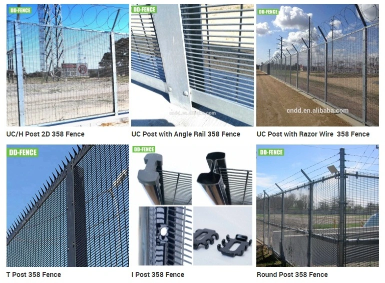 Welded Mesh Galvanized 358 High Security Anti Climb Anti Cut Fence for Airport Border Gas Refine Treatment Factory Railway Power Substation