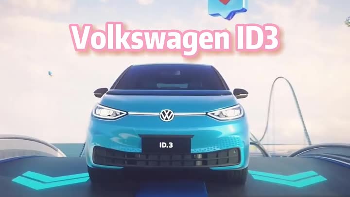 Чистый электрический компактный автомобиль VW ID3