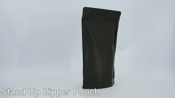 stand up zipper pouch