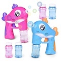 Summer Outdoor Beach Party: Fun Kids' Toy - Bubble Machine with Music, Light, and Cute Fish Design1