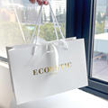Custom Small Business Biodegradable Packaging: Luxury White Paper Shopping Bags with Logo1
