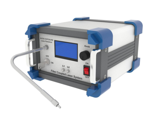 New launched dual-wavelength fiber coupled laser with spectral linewidth<0.1 nm for Raman spectroscopy
