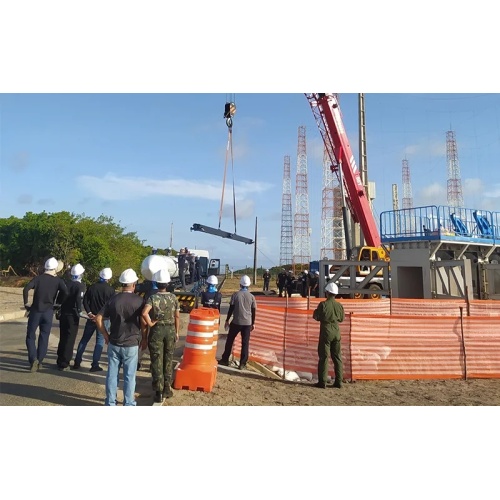 El equipo de Sany se usa en la base espacial brasileña